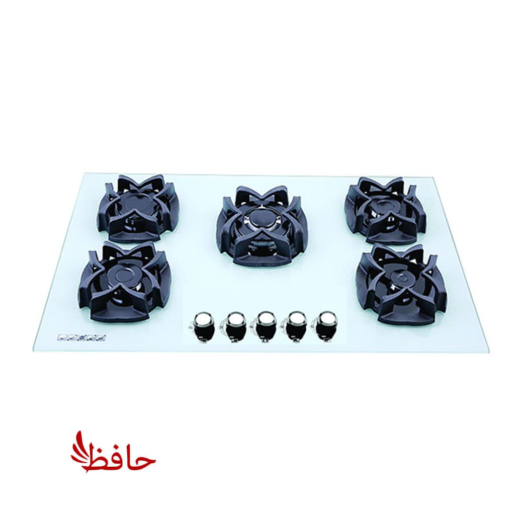 اجاق گاز صفحه ای استیل پنج شعله مدل G507w — تصویر ۲