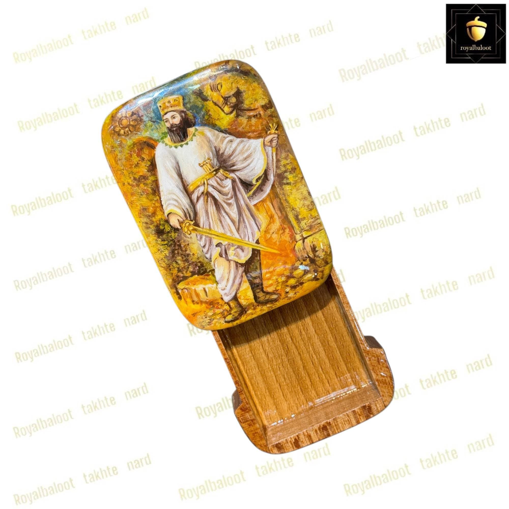 جعبه پاسور خاتم و نقاشی کوروش کد 575 — تصویر ۳