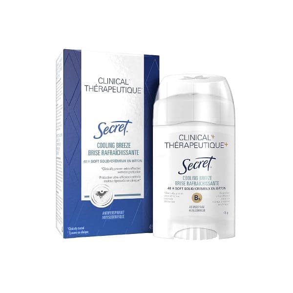 دئودورانت کلینیکال درمانی سکرت Secret cooling breeze وزن 45 گرم