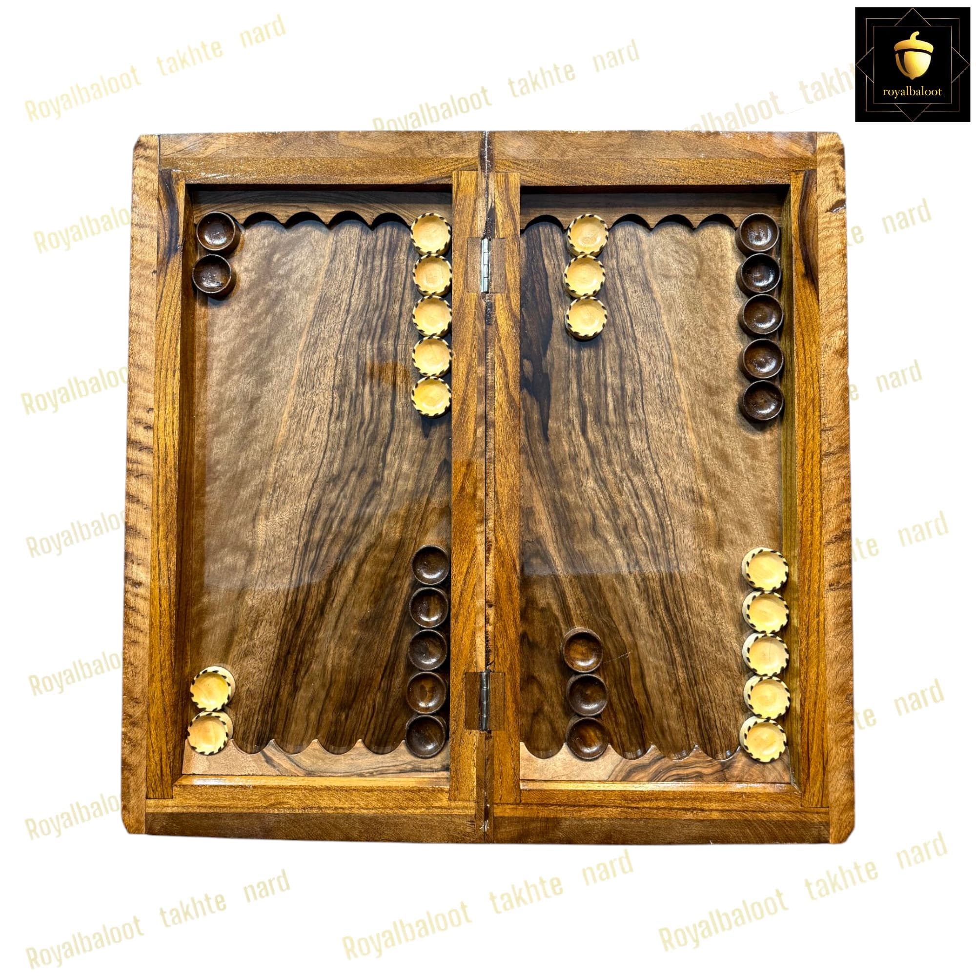 تخته نرد گردو منبت ریشه کد 290