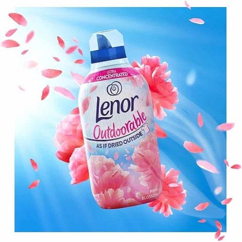 مایع خوشبوکننده لباس لنور Lenor Pink Blossom حجم 462 میل — تصویر ۵