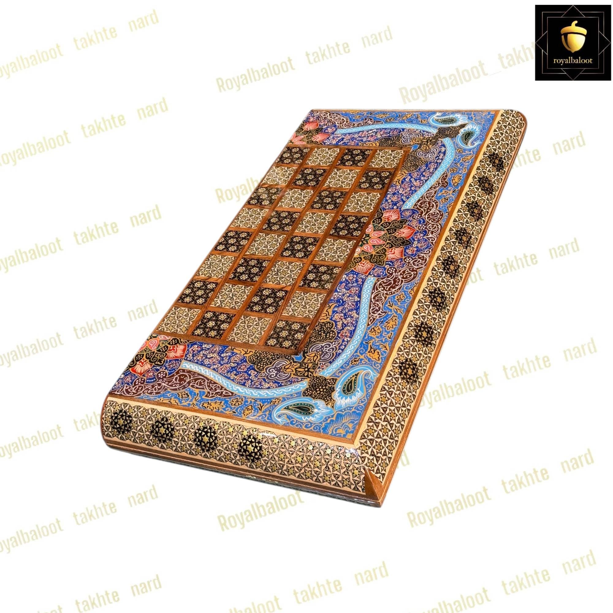 تخته نرد خاتم نقاشی تذهیب کلکسیونی کد 527 — تصویر ۳