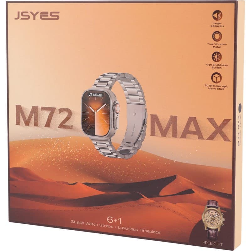 ساعت هوشمند JSYES M72 Max 49mm + یک عدد ساعت عقربه ای — تصویر ۶