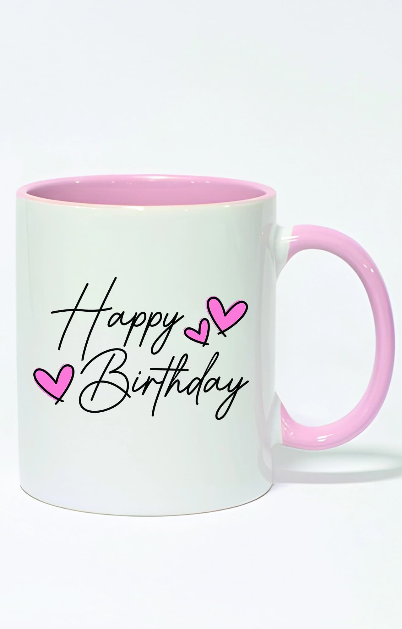 ماگ دسته و داخل رنگی طرح تولد happy birthday کد 4822
