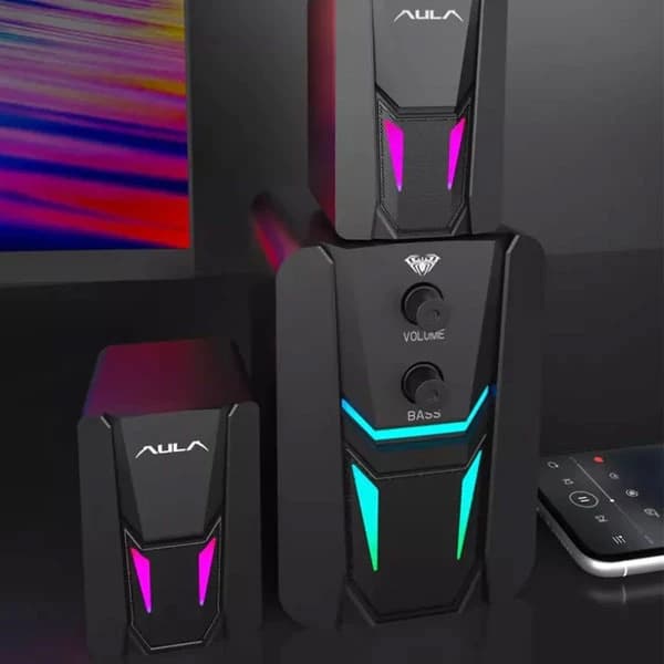 اسپیکر دسکتاپ سه تکه آئولا AULA مدل WIND N-189 اورجینال — تصویر ۳