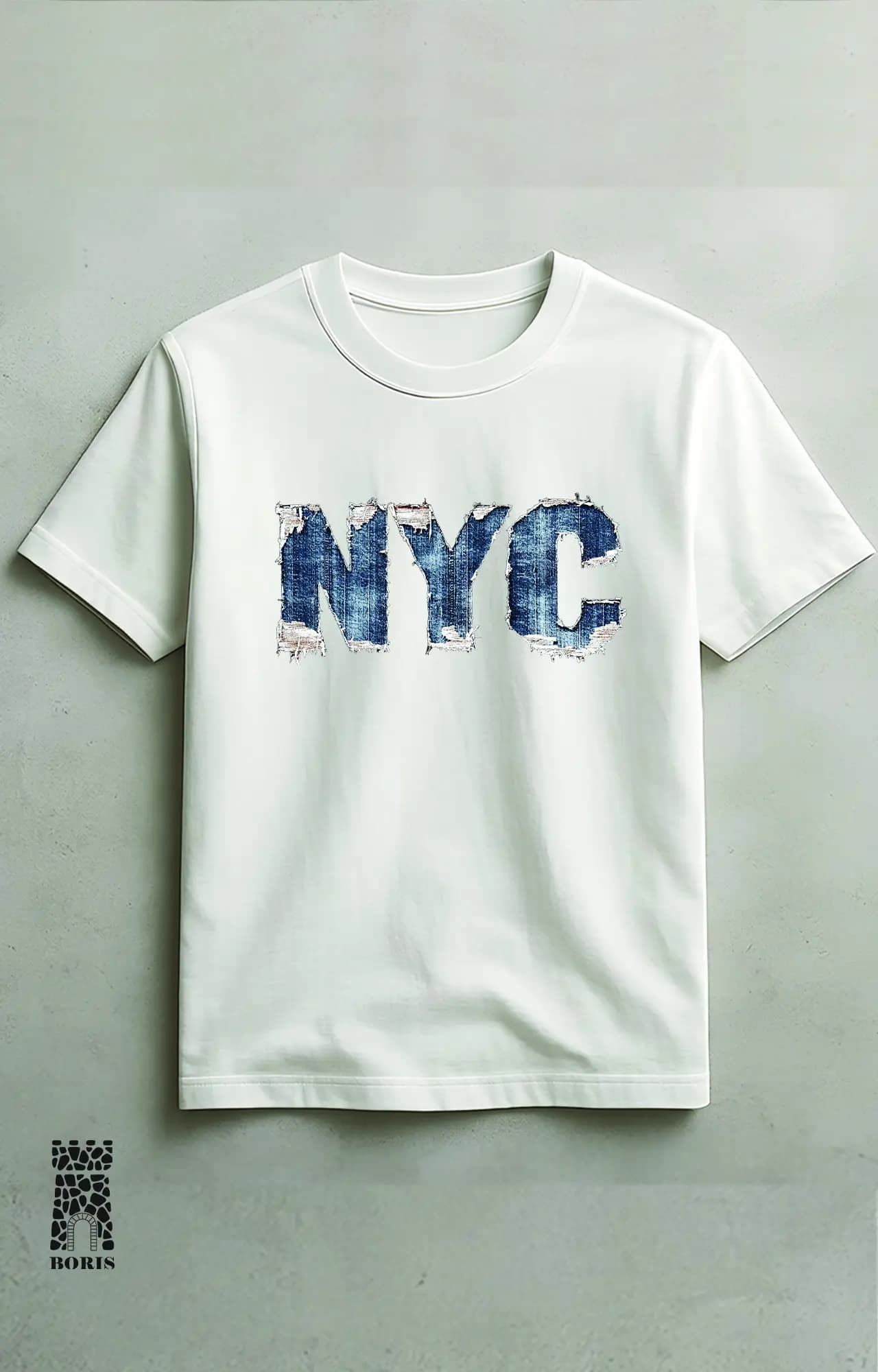 تیشرت باکسی ماکان طرح NYC کد 4183