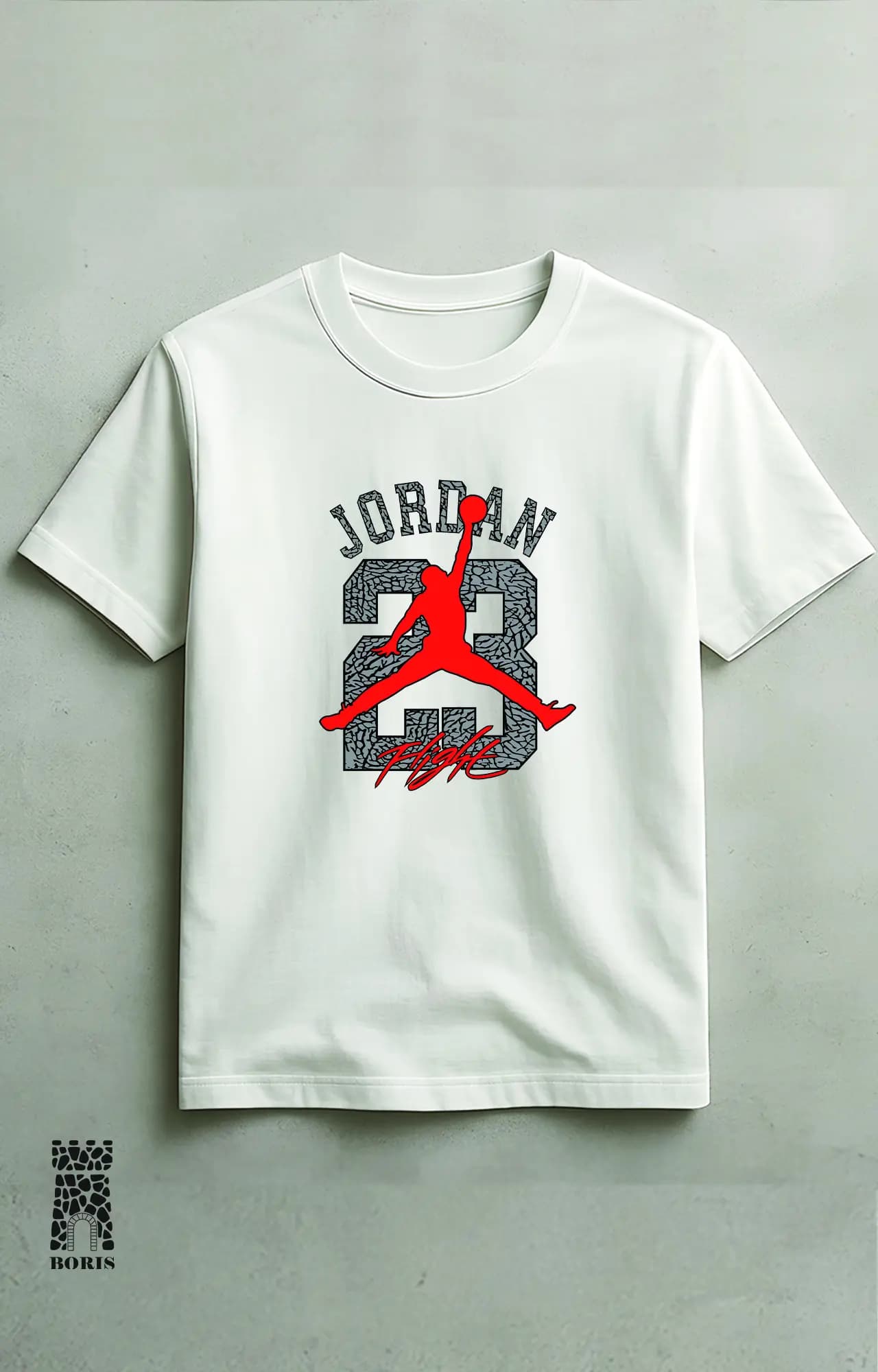 تیشرت باکسی ماکان طرح جردن jordan کد 4180 — تصویر ۲