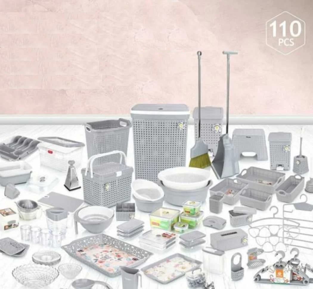 سرویس آشپزخانه هوم کت HOMEKET 110 پارچه فلورا کد 3442