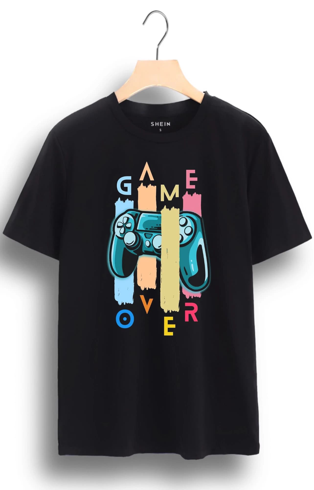 تیشرت نخ طرح game over کد 10120 — تصویر ۲