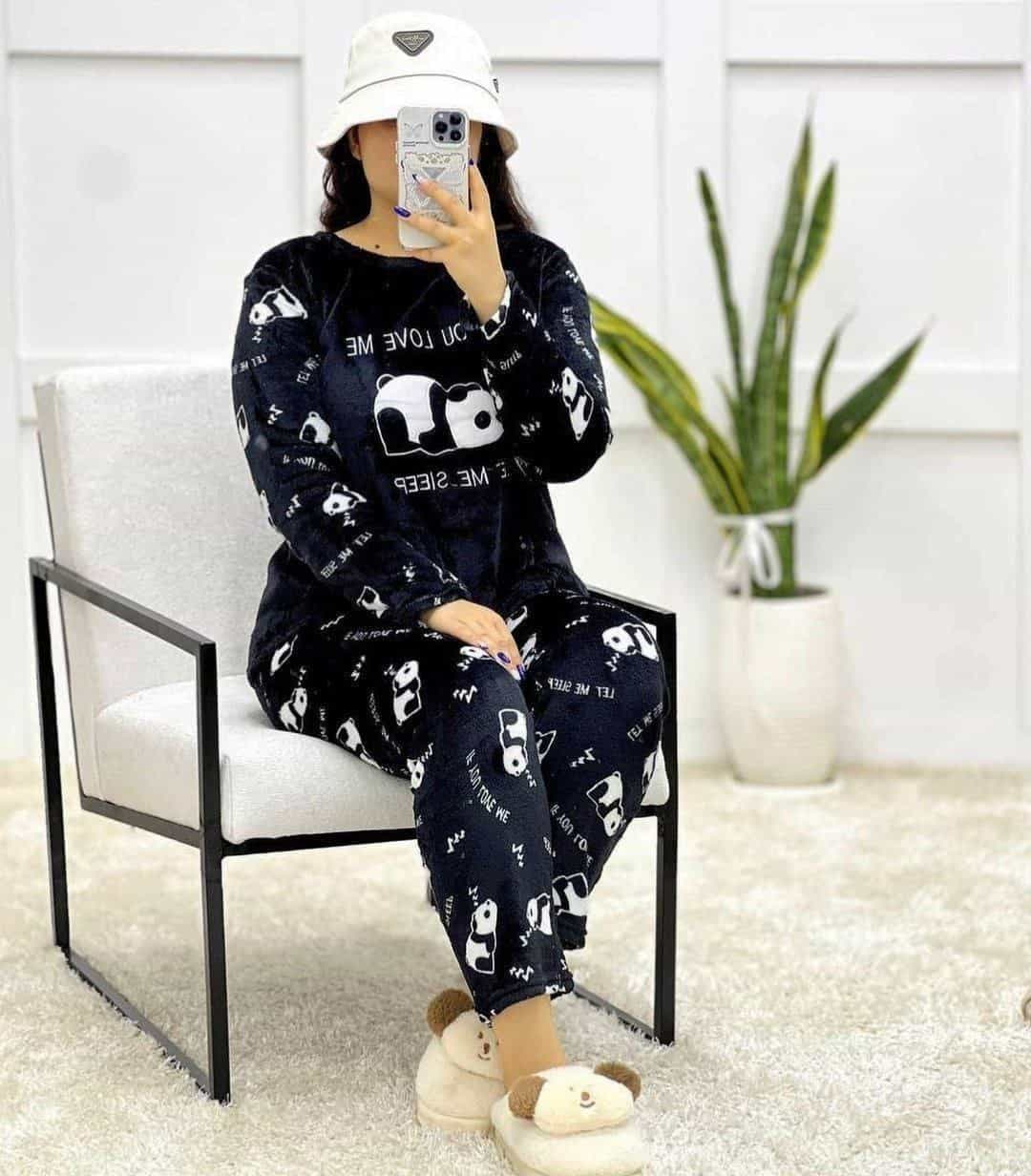 بلوز و شلوار تدی طرحدار