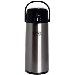 فلاسک شیشه دار ATC ای تی سی 2,5 لیتری (مشکی- استیل) کد A105