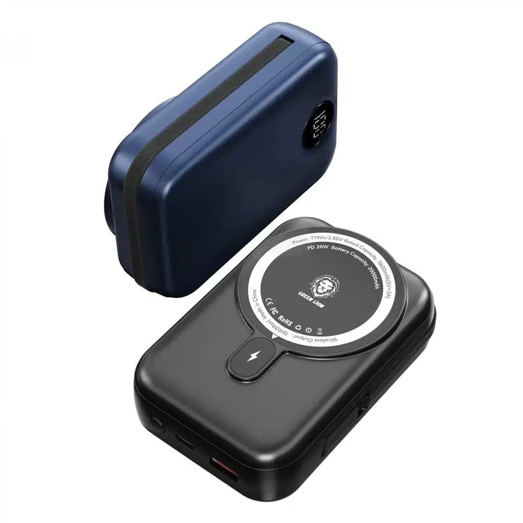 پاوربانک گرین لاین Green Lion 20000mAh Monaco MagSafe -Type C — تصویر ۳