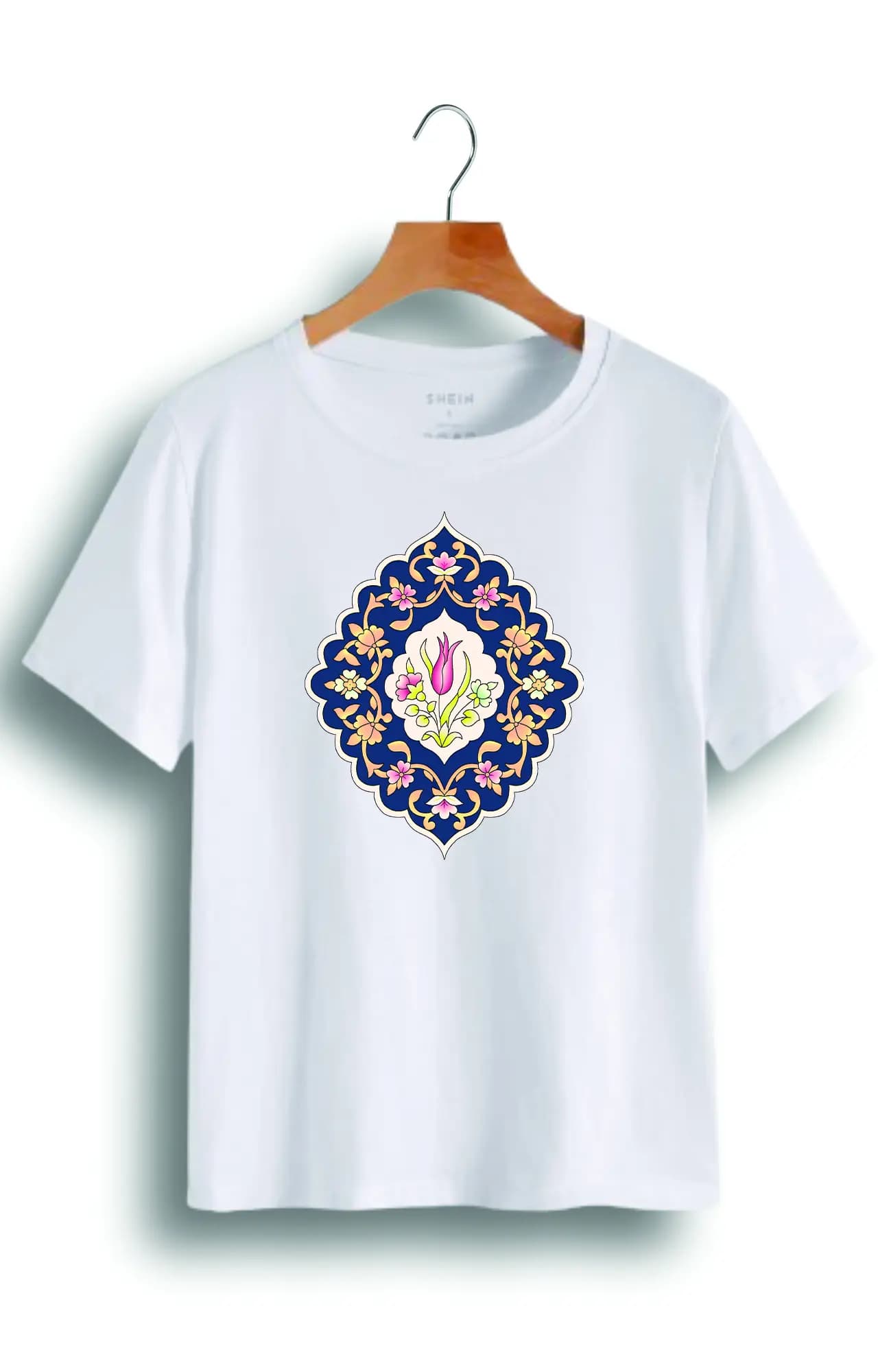 تیشرت نخ پنبه طرح سنتی کد 4168