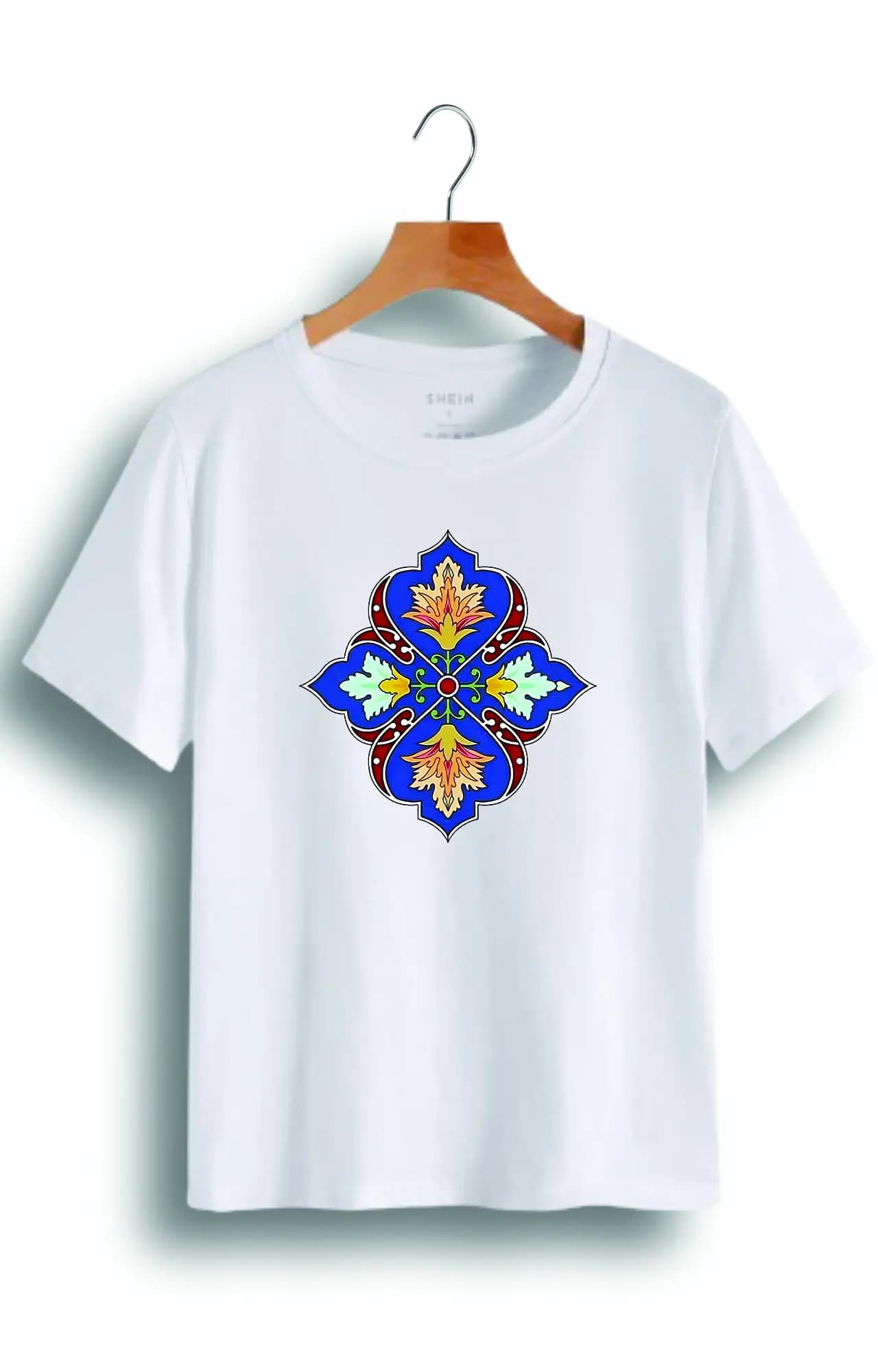 تیشرت نخ پنبه طرح سنتی کد 4167