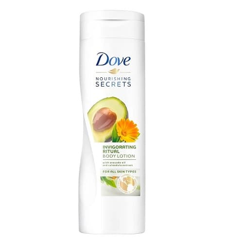 داو لوسیون بدن انواع پوست با روغن آووکادو و عصاره گل Invigorating care حجم 400 میل