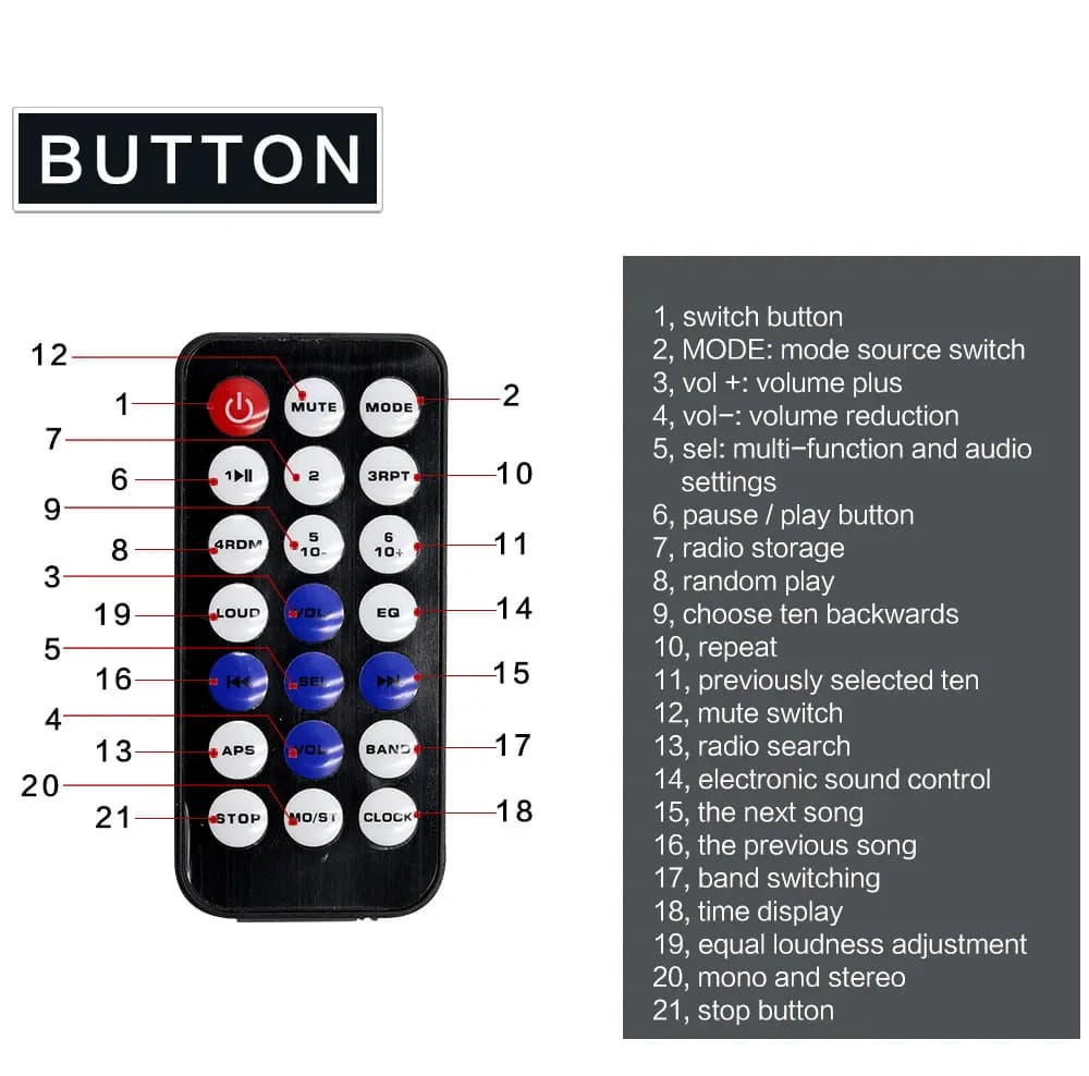 پخش خودرو بلوتوثی JSD-520 BT با پورت USB/SD کد 27776 — تصویر ۷