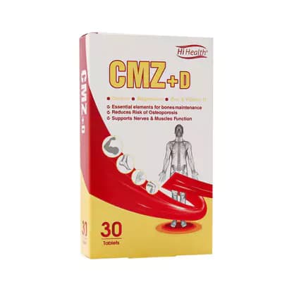 قرص کلسیم منیزیم زینک پلاس دی CMZ Plus D های هلث 30 عدد