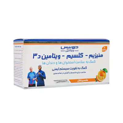 ساشه منیزیم و کلسیم و ویتامین د3 دوبیس | سلامت استخوان