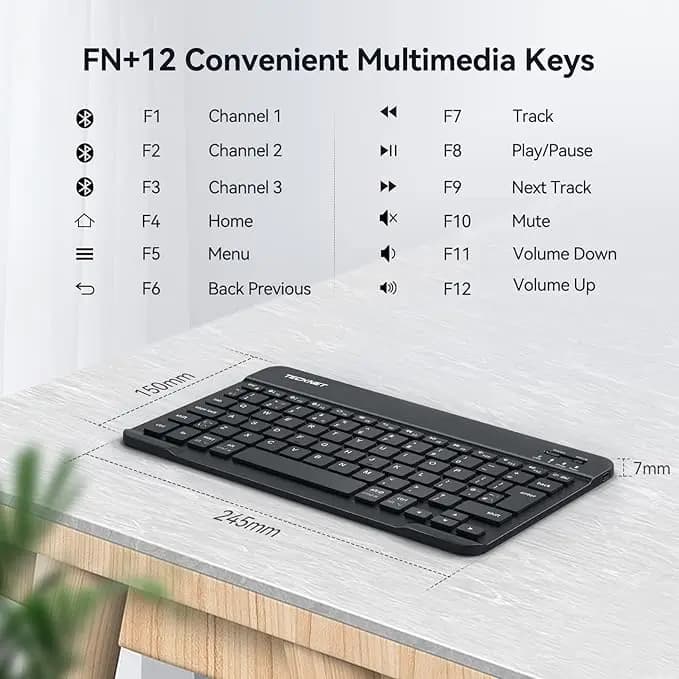 کیبورد بی‌سیم تک نتTECKNET کد 26458 — تصویر ۳