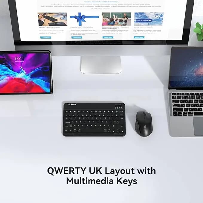 کیبورد بی‌سیم تک نتTECKNET کد 26458 — تصویر ۷