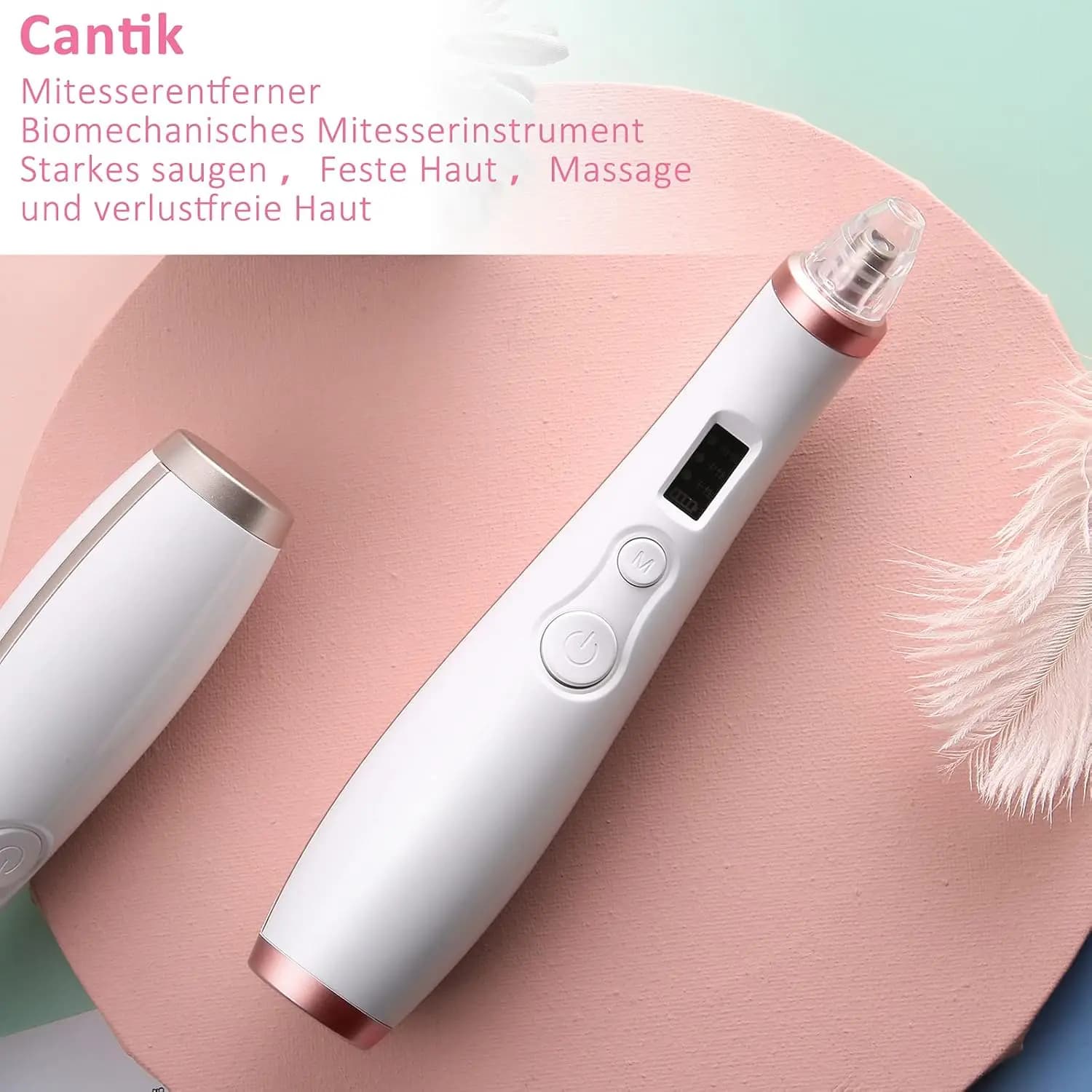 میکرودرم (پاک‌کننده جوش‌های سرسیاه و منافذ پوست) با مکش الکتریکی CANTIK کد 26079 — تصویر ۴