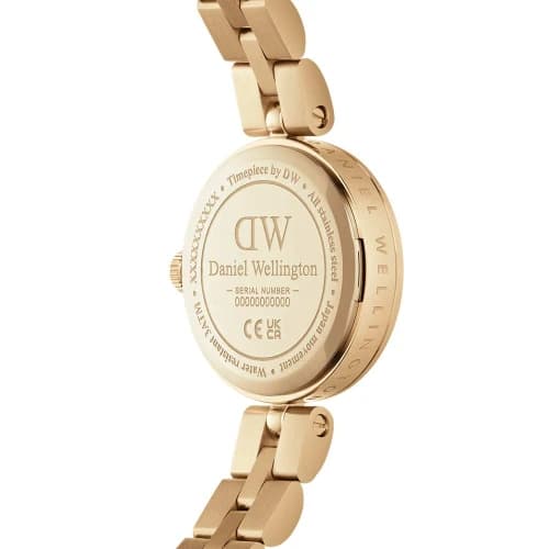 ساعت زنانه DW | مدل ELAN DW-5496-L طلایی با صفحه سفید — تصویر ۳