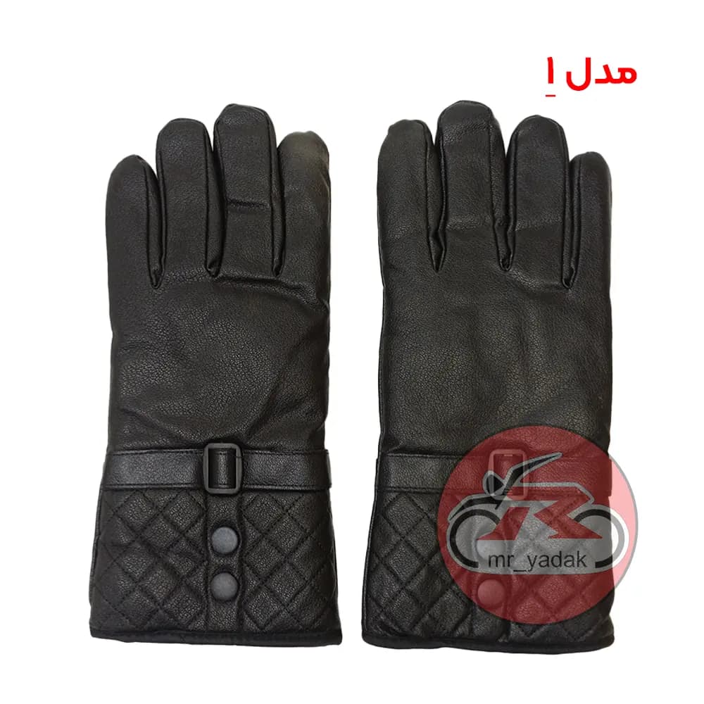 دستکش چرمی ساق بلند کد 03