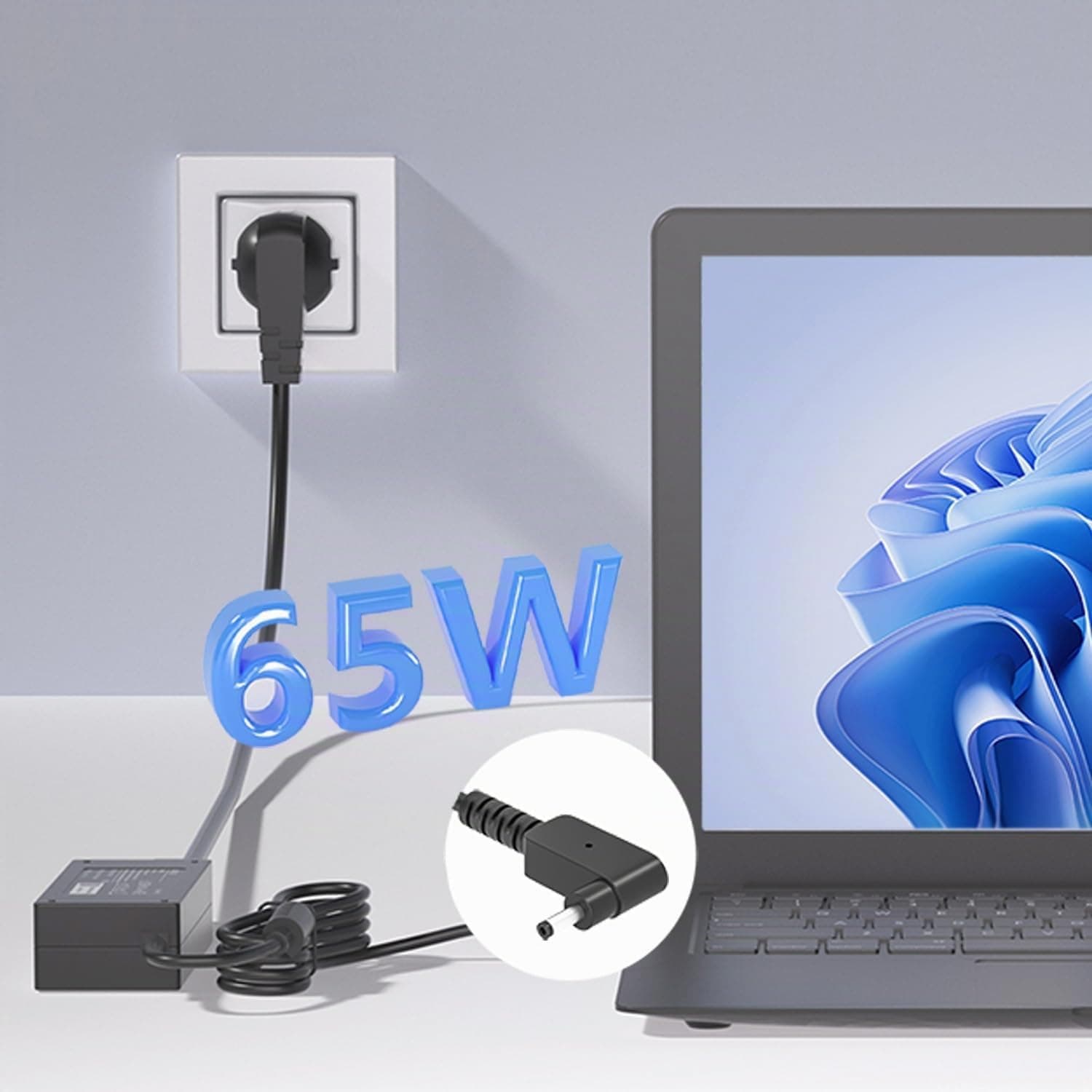 شارژر 65 وات NATNO برای لپ تاپ های Acer — تصویر ۷