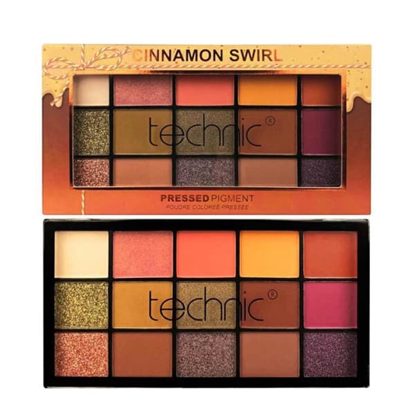 تکنیک پالت سایه چشم 15 رنگ سینمون سویرل Technic Cinnamon Swirl