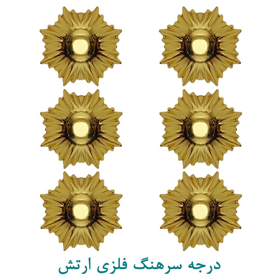 درجه نظامی سرهنگ ارتش فلزی