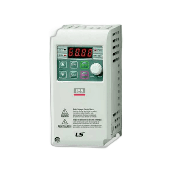 درایو (اینورتر) تکفاز SV001IE5-1C سری IE5 توان 0/1 کیلووات LS با کاربری عمومی