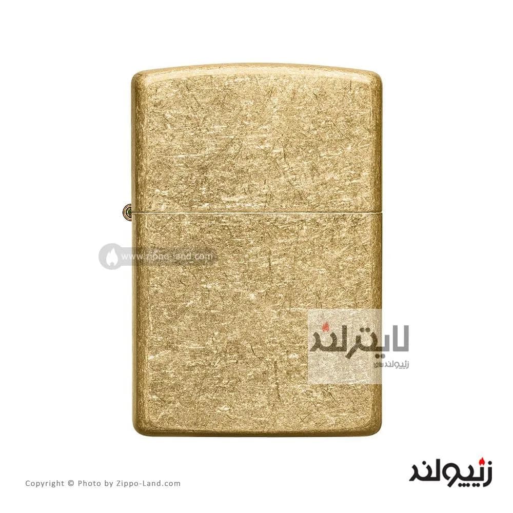 فندک زیپو مدل Classic Tumbled Brass کد 49477 — تصویر ۲