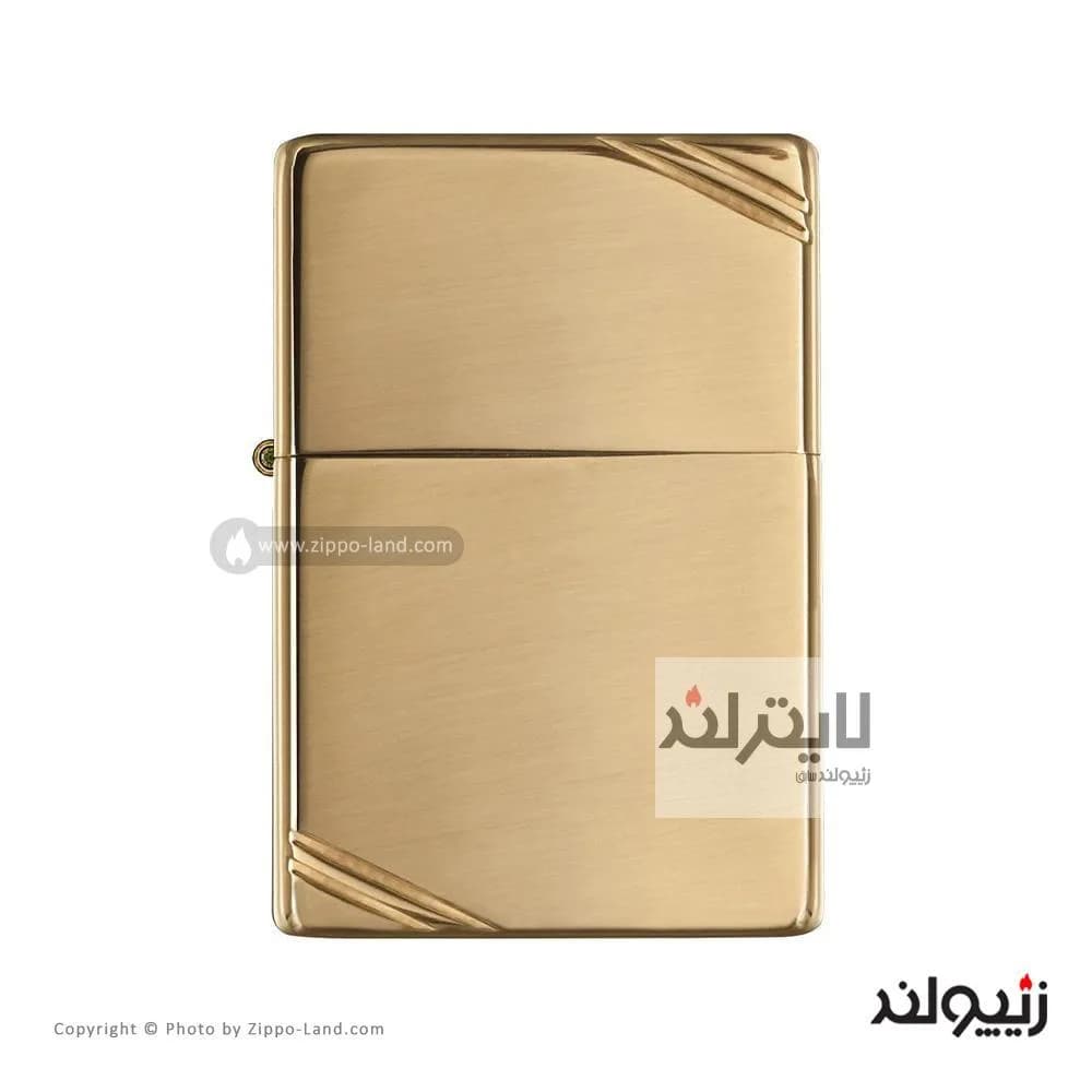 فندک زیپو مدل High Polish Brass Vintage with Slashes کد 270