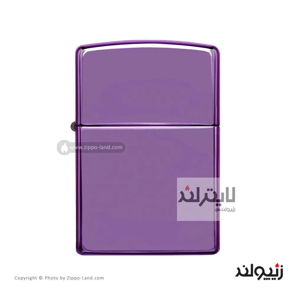 فندک زیپو مدل Classic High Polish Purple کد 24747 — تصویر ۲