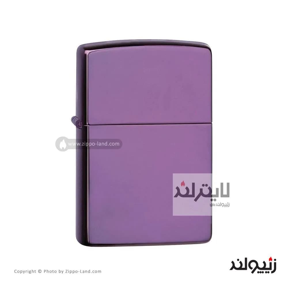 فندک زیپو مدل Classic High Polish Purple کد 24747 — تصویر ۳