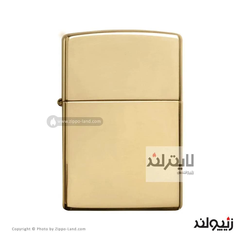 فندک زیپو مدل Classic High Polish Brass کد 254b — تصویر ۲