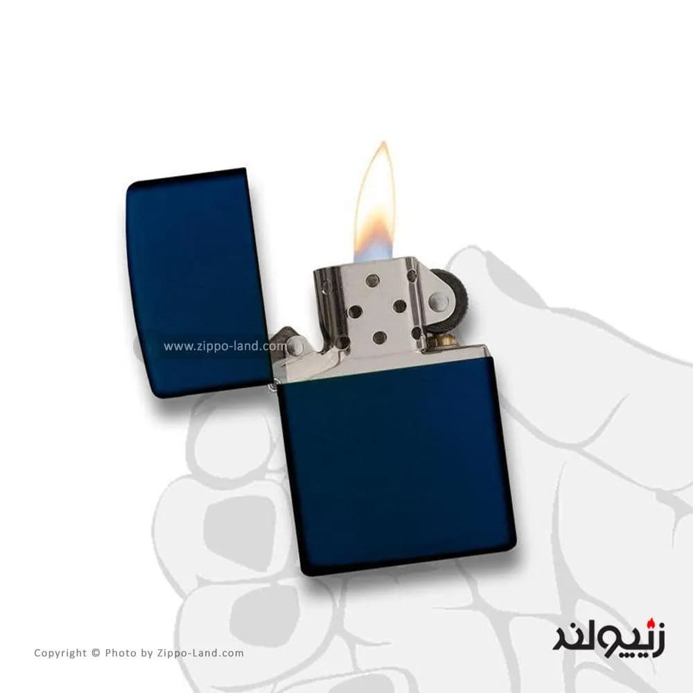 فندک زیپو مدل Classic Navy Matte کد 239 — تصویر ۵