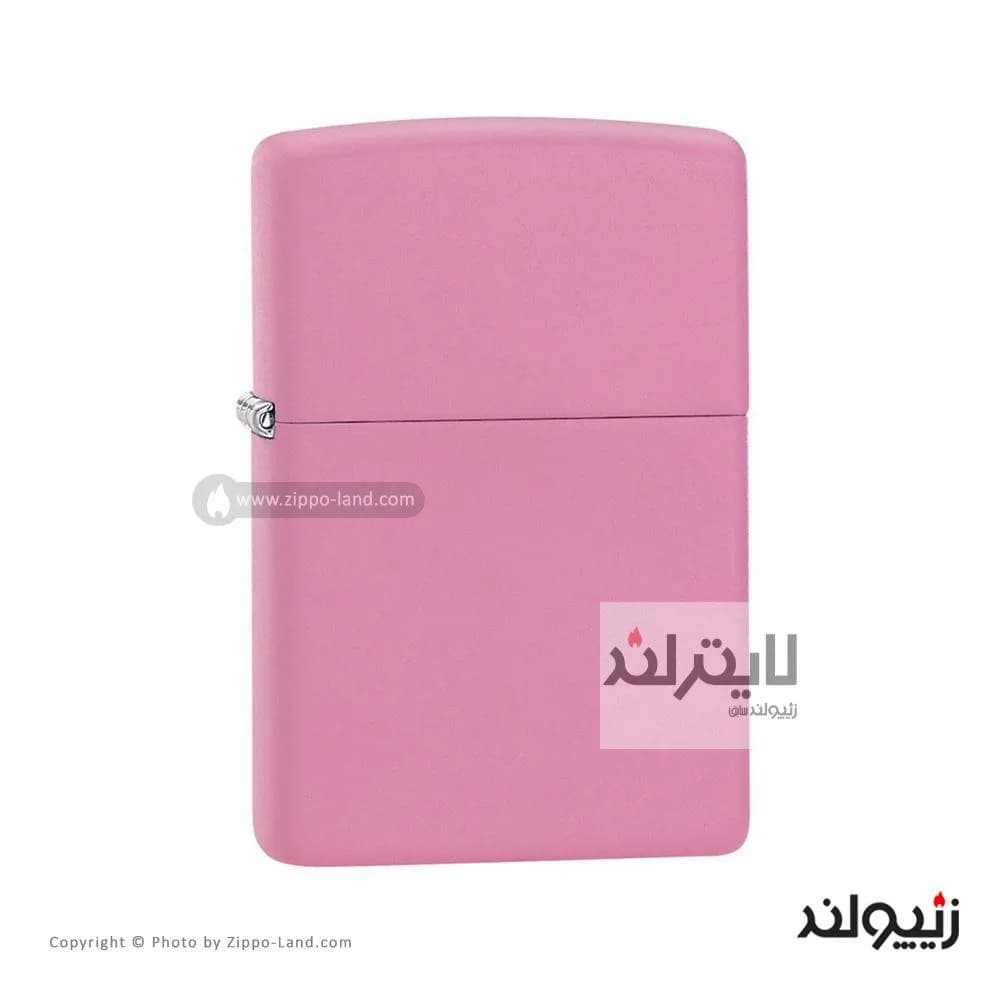 فندک زیپو مدل Classic Matte Pink کد 238 — تصویر ۳
