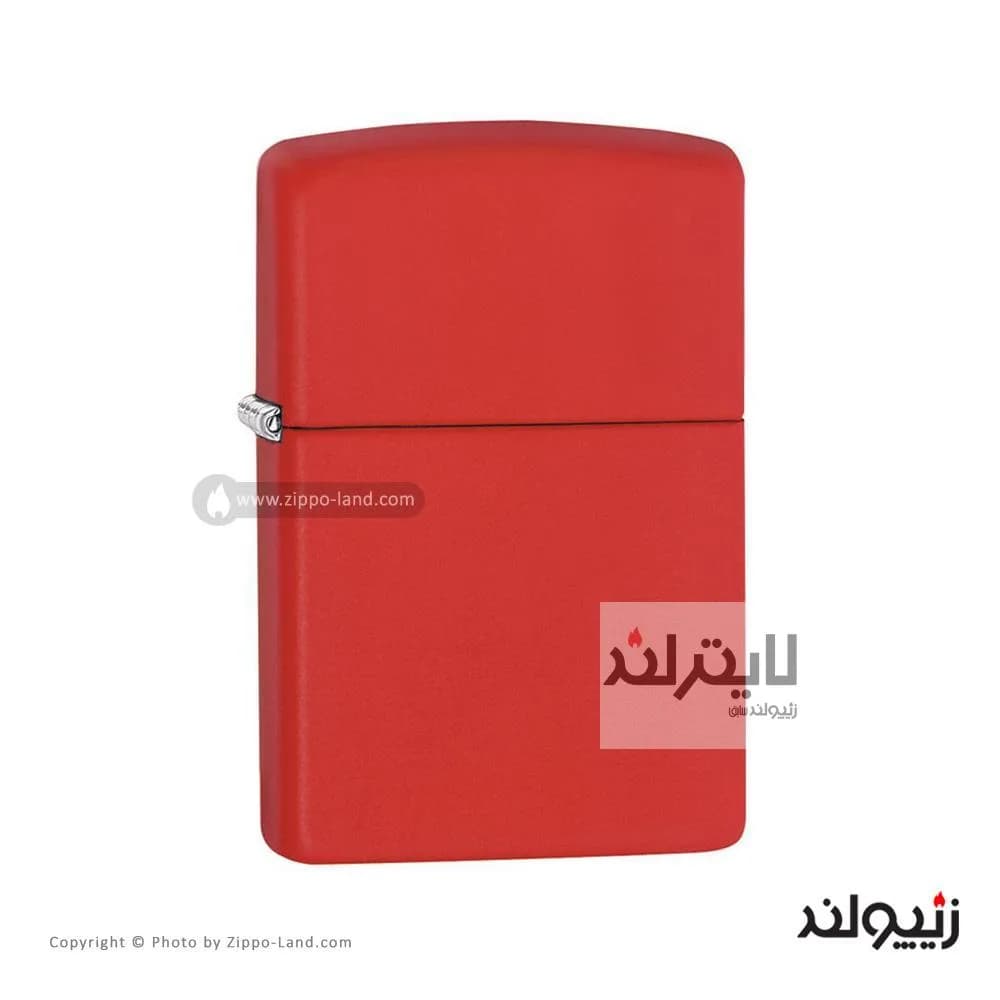 فندک زیپو مدل Classic Red Matte کد 233 — تصویر ۳