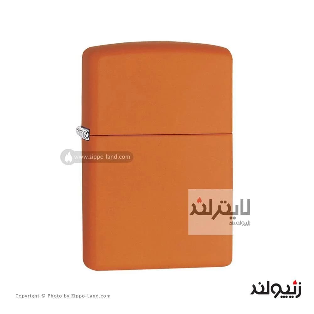 فندک زیپو مدل Classic Orange Matte کد 231 — تصویر ۳