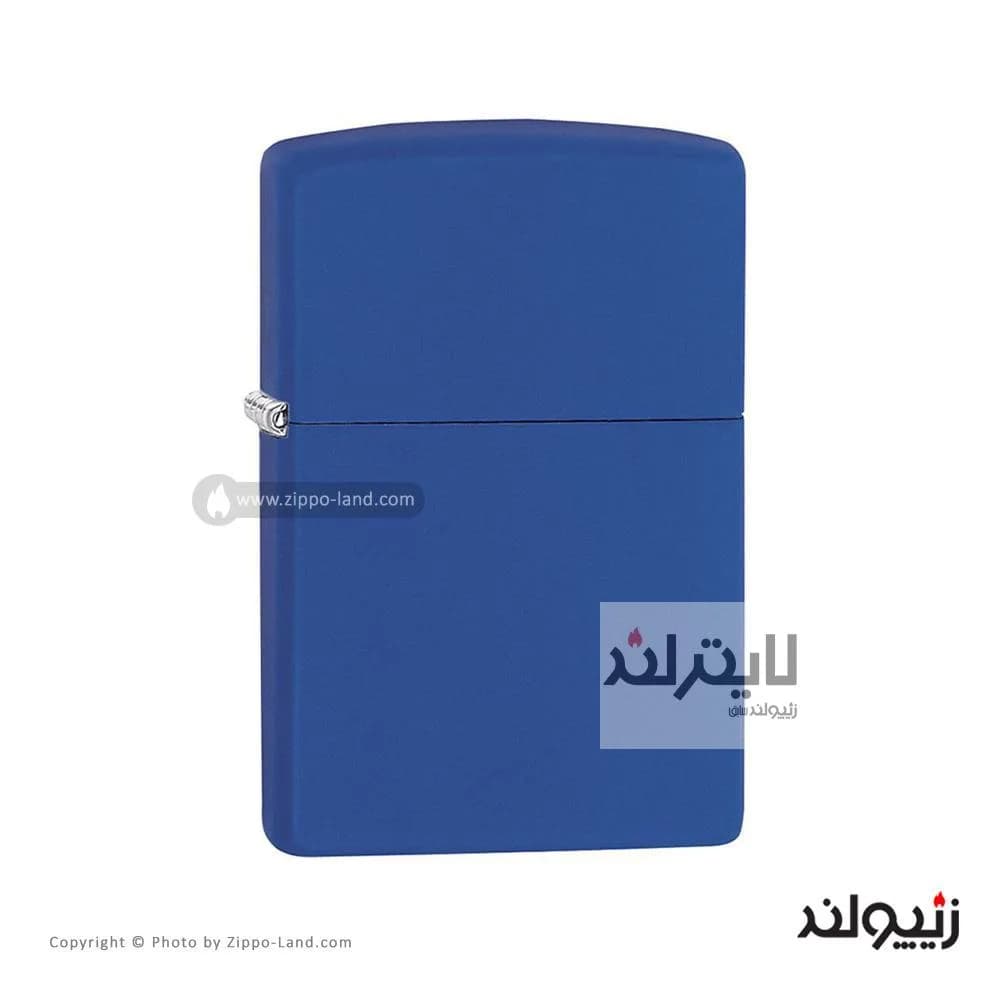 فندک زیپو مدل Classic Royal Blue Matte کد 229 — تصویر ۳