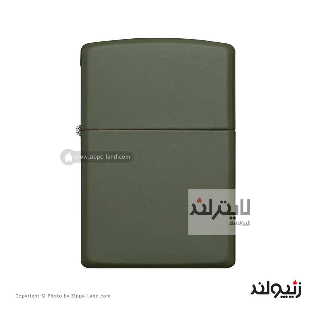فندک زیپو مدل Classic Green Matte کد 221