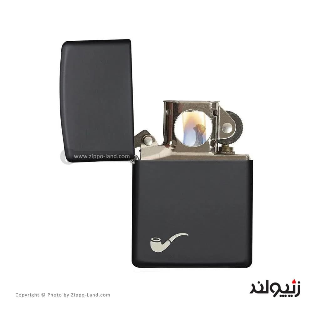 فندک زیپو مدل Pipe Black Matte کد 218pl — تصویر ۴