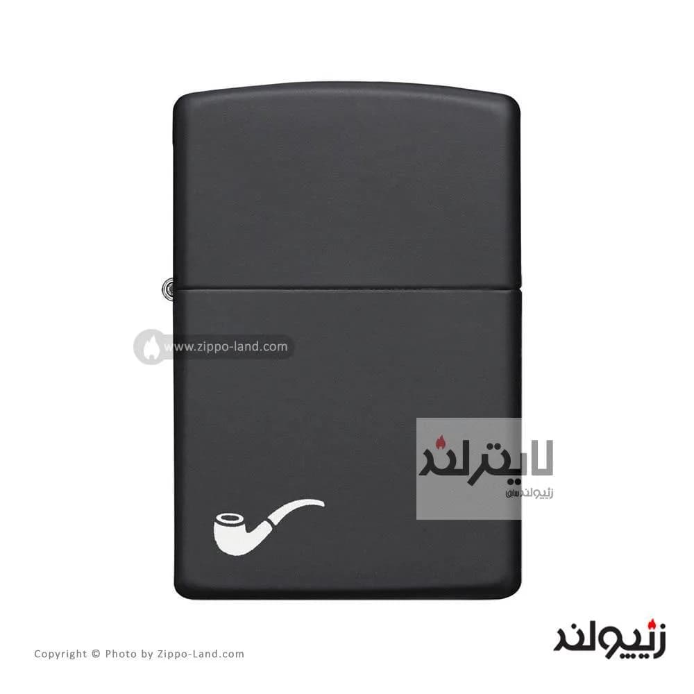 فندک زیپو مدل Pipe Black Matte کد 218pl — تصویر ۲