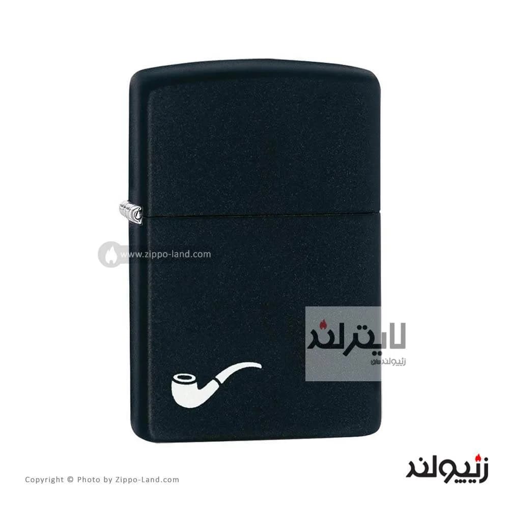 فندک زیپو مدل Pipe Black Matte کد 218pl — تصویر ۳