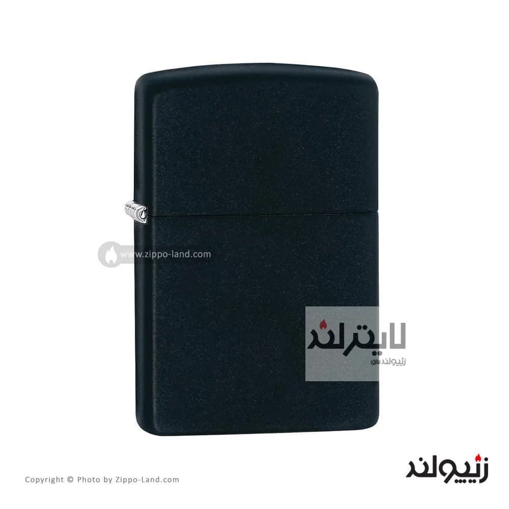 فندک زیپو مدل Classic Black Matte کد 218 — تصویر ۳