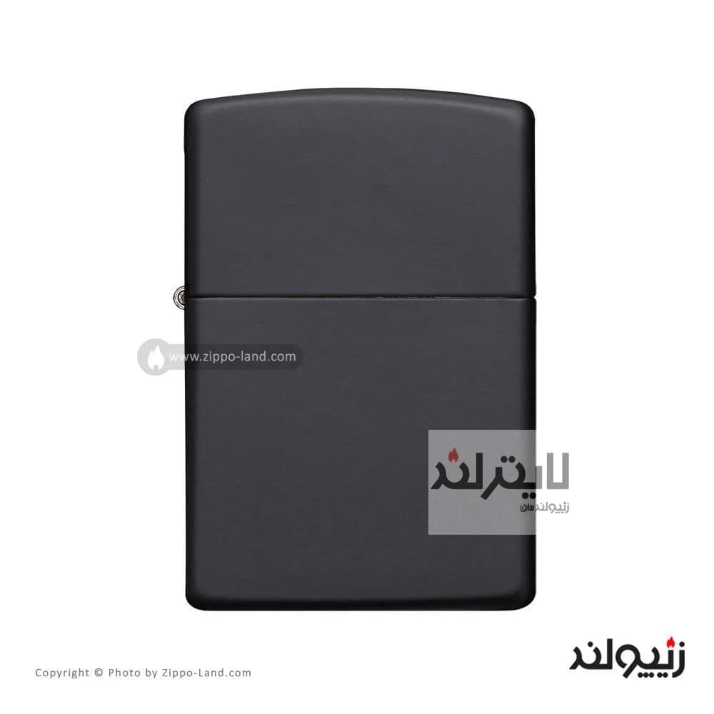 فندک زیپو مدل Classic Black Matte کد 218 — تصویر ۲