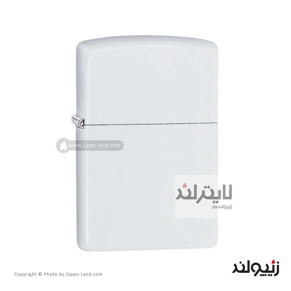فندک زیپو مدل Classic White Matte کد 214 — تصویر ۳