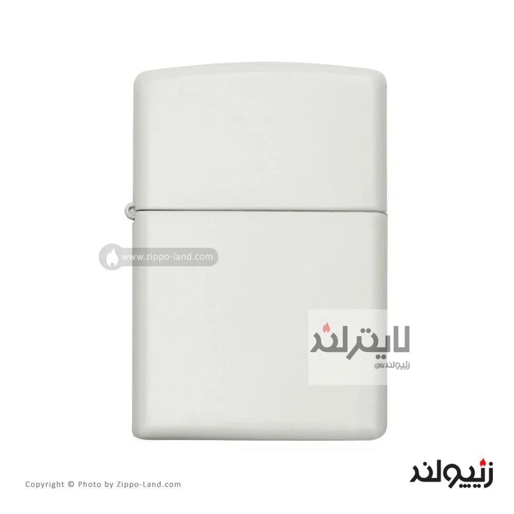فندک زیپو مدل Classic White Matte کد 214