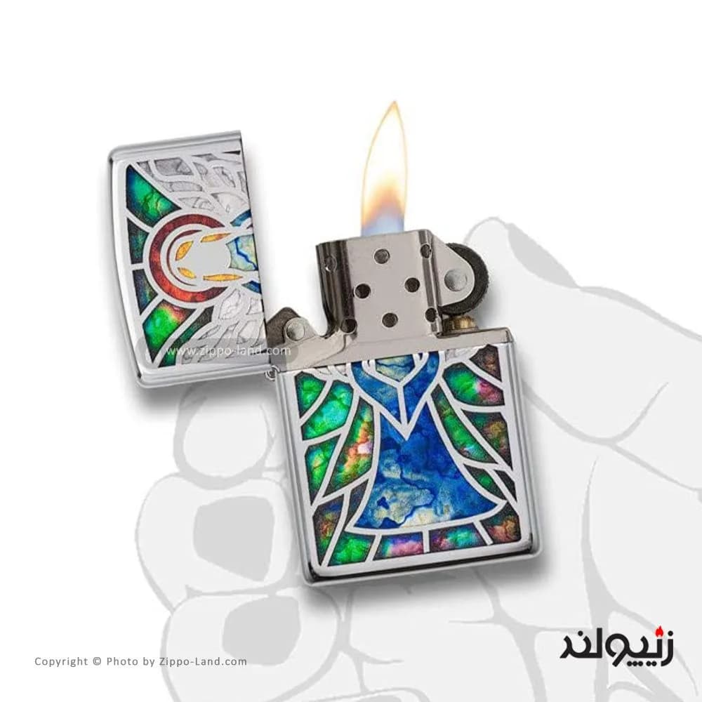 فندک زیپو مدل Z-Fusion Angel High Polish Chrome Lighter کد 28967 — تصویر ۶